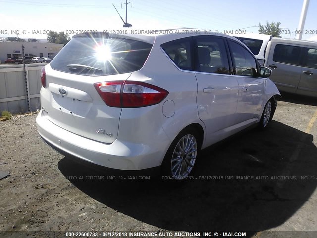 1FADP5BU7DL506431 - 2013 FORD C-MAX SEL WHITE photo 4