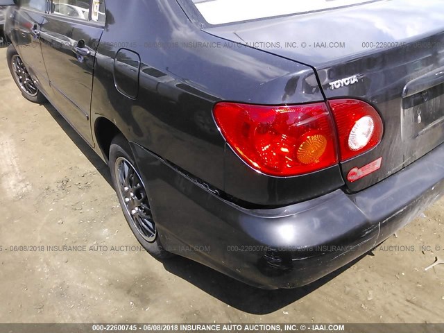 JTDBR32E142029526 - 2004 TOYOTA COROLLA CE/LE BLACK photo 6