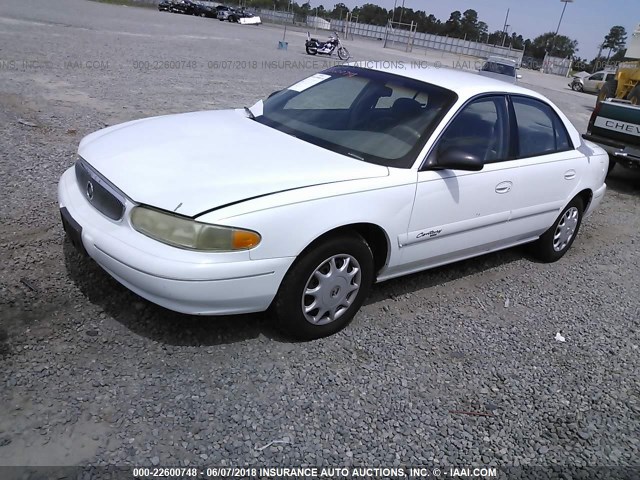 2G4WS52M2X1539618 - 1999 BUICK CENTURY CUSTOM WHITE photo 2