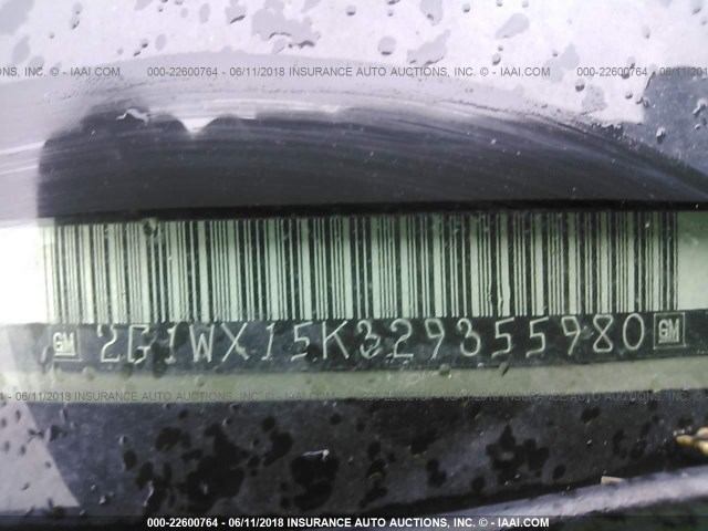 2G1WX15K329355980 - 2002 CHEVROLET MONTE CARLO SS ოქროსფერი ფოტო 9