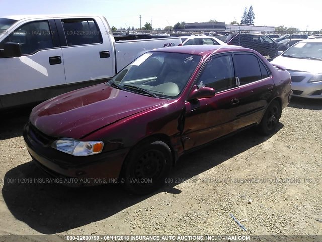 1NXBR18E2WZ118438 - 1998 TOYOTA COROLLA VE/CE/LE RED photo 2