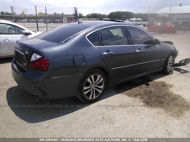 JNKBY01E78M500980 - 2008 INFINITI M45 SPORT BLACK photo 4