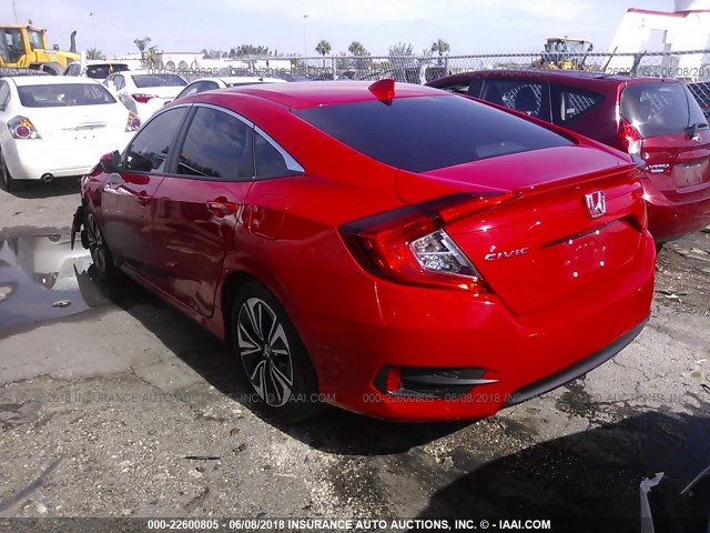 2HGFC1F79GH637598 - 2016 HONDA CIVIC EXL RED photo 3
