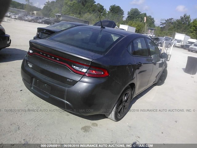 1C3CDFBB4GD717267 - 2016 DODGE DART SXT GRAY photo 4