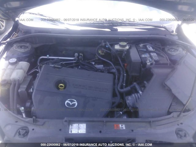 JM1BK344981136215 - 2008 MAZDA 3 HATCHBACK Dark Blue photo 10