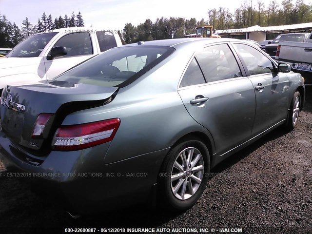 4T1BK3EK8BU629155 - 2011 TOYOTA CAMRY SE/LE/XLE 青绿色 照片 4