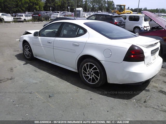 2G2WR524441102154 - 2004 PONTIAC GRAND PRIX GTP WHITE photo 3