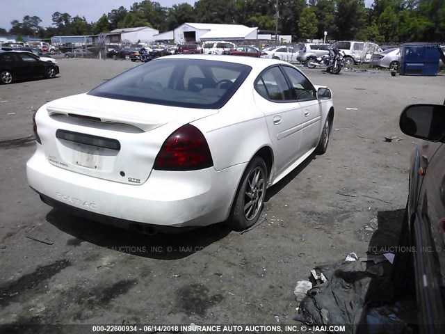 2G2WR524441102154 - 2004 PONTIAC GRAND PRIX GTP WHITE photo 4