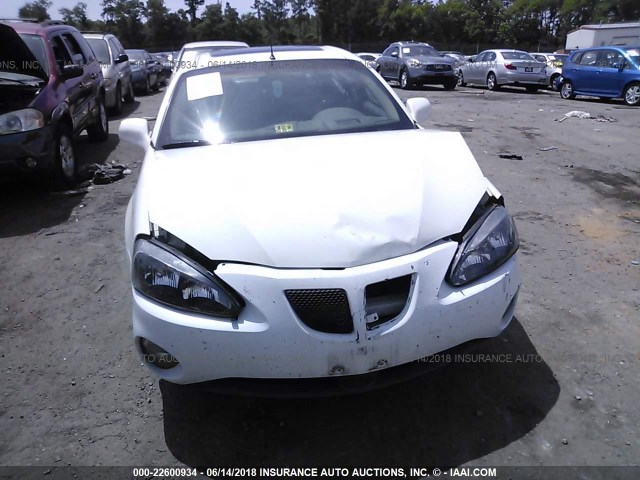 2G2WR524441102154 - 2004 PONTIAC GRAND PRIX GTP WHITE photo 6