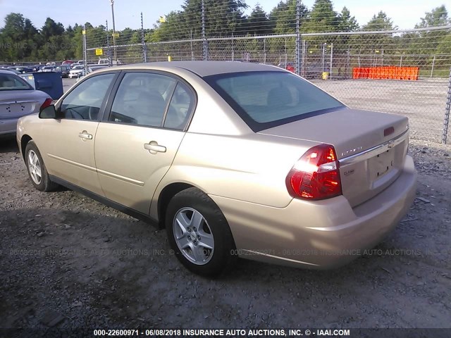 1G1ZT52815F328636 - 2005 CHEVROLET MALIBU LS GOLD photo 3