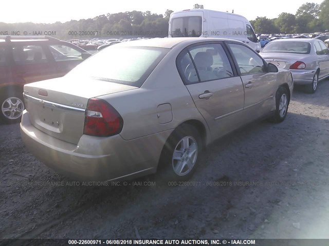 1G1ZT52815F328636 - 2005 CHEVROLET MALIBU LS GOLD photo 4