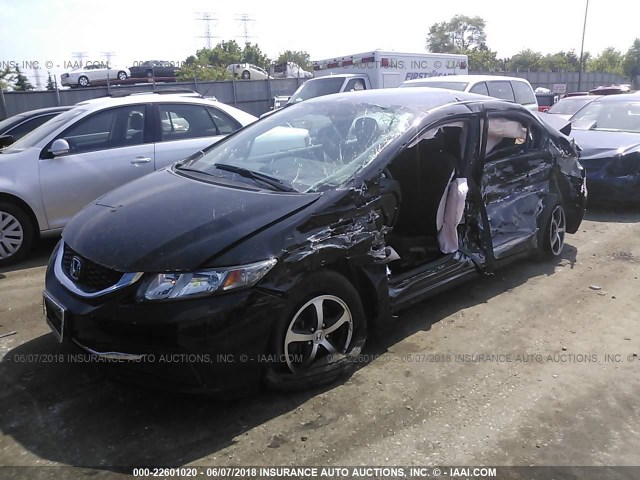 19XFB2F78FE032344 - 2015 HONDA CIVIC SE BLACK photo 2