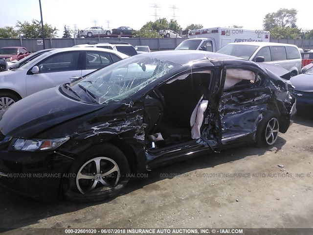 19XFB2F78FE032344 - 2015 HONDA CIVIC SE BLACK photo 6