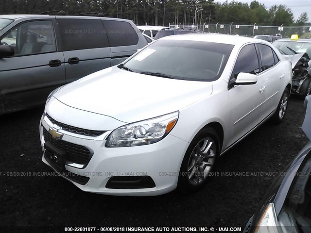 1G11C5SL6FU143870 - 2015 CHEVROLET MALIBU 1LT WHITE photo 2