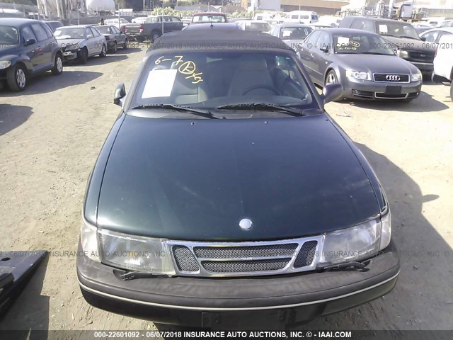 YS3DD78B6T7010105 - 1996 SAAB 900 S GREEN photo 6