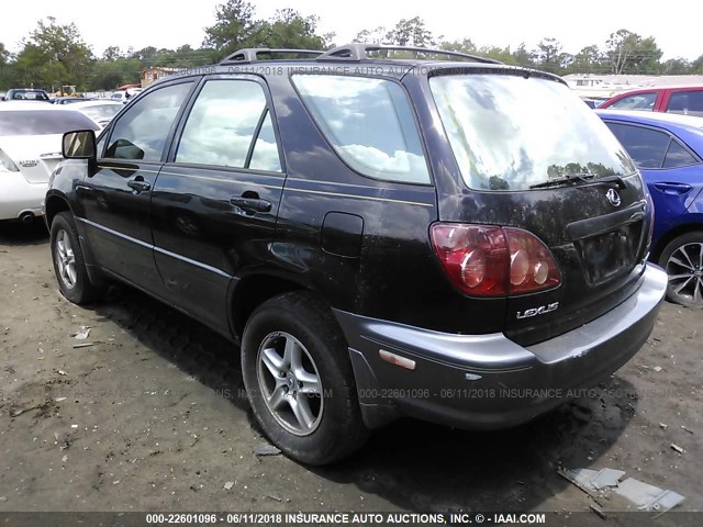 JT6GF10U7Y0061757 - 2000 LEXUS RX 300 BLACK photo 3