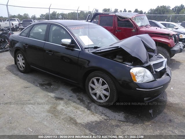 1FAHP25147G145299 - 2007 FORD FIVE HUNDRED LIMITED BLACK photo 1