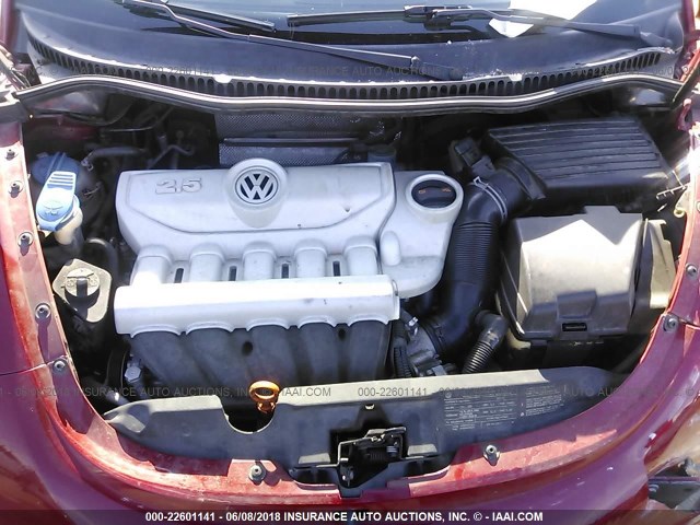 3VWPW3AG3AM035427 - 2010 VOLKSWAGEN NEW BEETLE 红色 照片 10