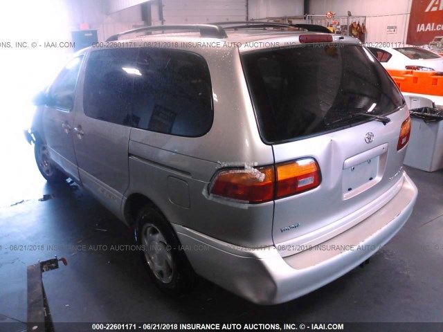 4T3ZF13C4YU186621 - 2000 TOYOTA SIENNA LE/XLE GOLD photo 3