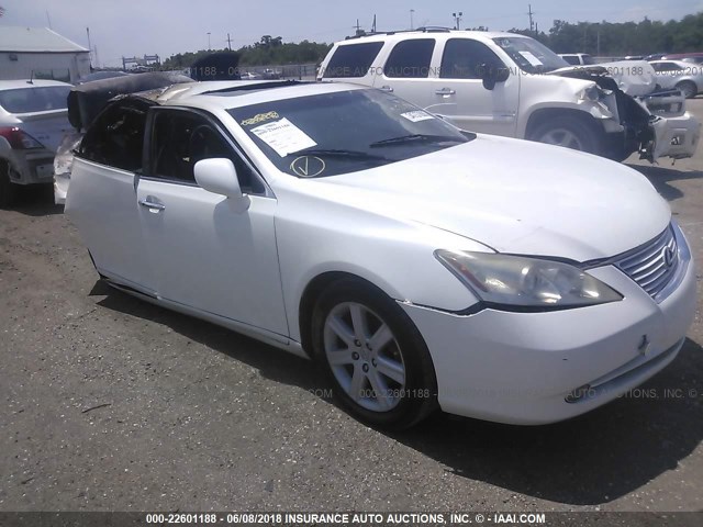 JTHBJ46G572123176 - 2007 LEXUS ES 350 WHITE photo 1