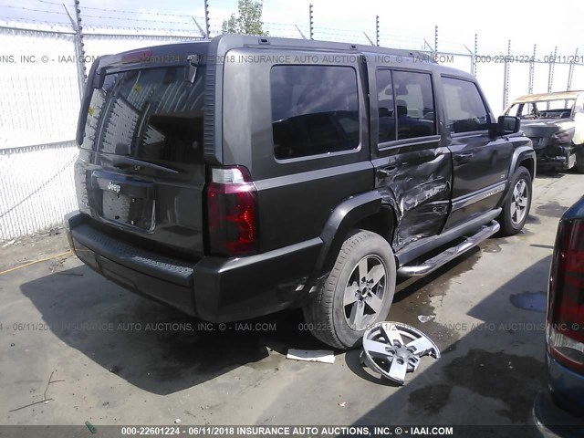 1J8HG48K66C337364 - 2006 JEEP COMMANDER ნაცრისფერი ფოტო 4