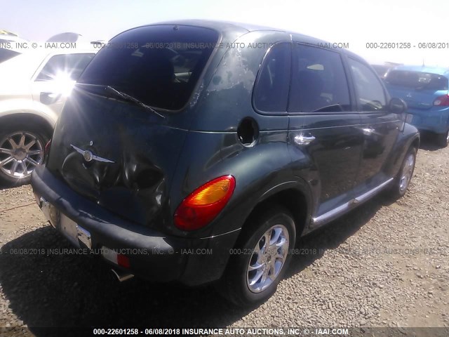 3C4FY4BB81T634525 - 2001 CHRYSLER PT CRUISER GREEN photo 4
