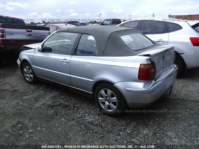 3VWDC21V42M805818 - 2002 VOLKSWAGEN CABRIO GLX 银色 照片 3