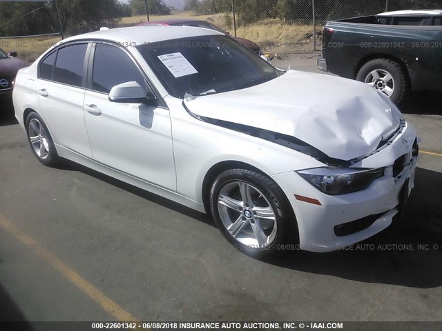 WBA3C1C56EK112666 - 2014 BMW 328 I SULEV WHITE photo 1