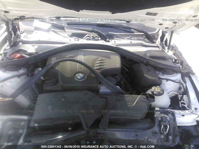 WBA3C1C56EK112666 - 2014 BMW 328 I SULEV WHITE photo 10