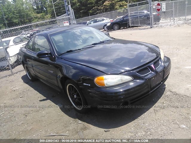 1G2NV12E91M587643 - 2001 PONTIAC GRAND AM GT1 BLACK photo 1