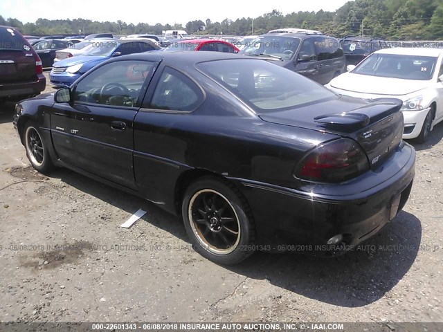 1G2NV12E91M587643 - 2001 PONTIAC GRAND AM GT1 BLACK photo 3