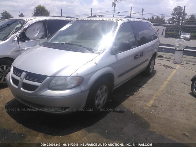 1D4GP24333B249978 - 2003 DODGE GRAND CARAVAN SE SILVER photo 2