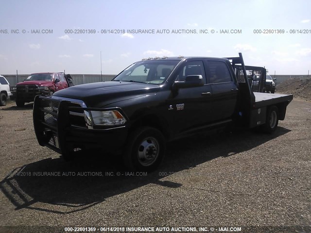 3C7WDTCL9CG289176 - 2012 DODGE 3500 4X4 CREWCAB ST/SLT/LARAMIE BLACK photo 2