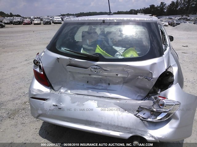 2T1KU4EE6DC950593 - 2013 TOYOTA COROLLA MATRIX  SILVER photo 6