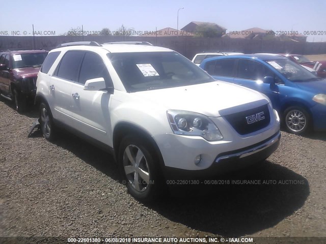 1GKKRRED1BJ153857 - 2011 GMC ACADIA SLT-1 WHITE photo 1