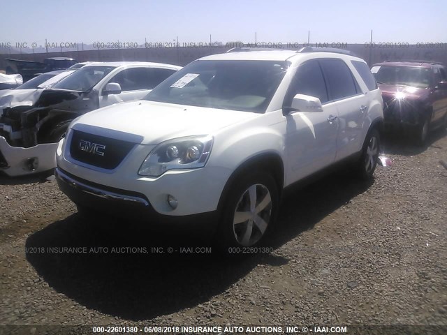 1GKKRRED1BJ153857 - 2011 GMC ACADIA SLT-1 Weiß Foto 2