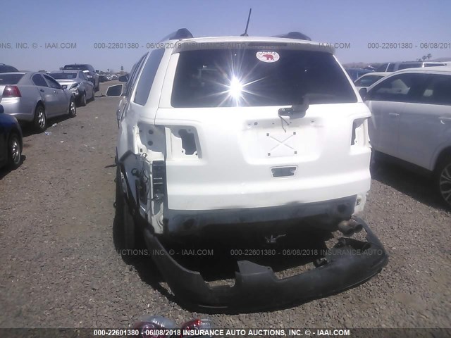 1GKKRRED1BJ153857 - 2011 GMC ACADIA SLT-1 Weiß Foto 6