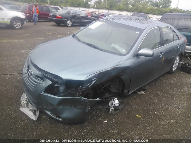 4T4BE46K49R130154 - 2009 TOYOTA CAMRY SE/LE/XLE BLUE photo 2