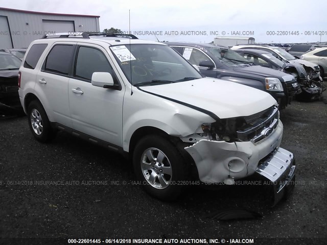 1FMCU9EG1CKA08205 - 2012 FORD ESCAPE LIMITED WHITE photo 1