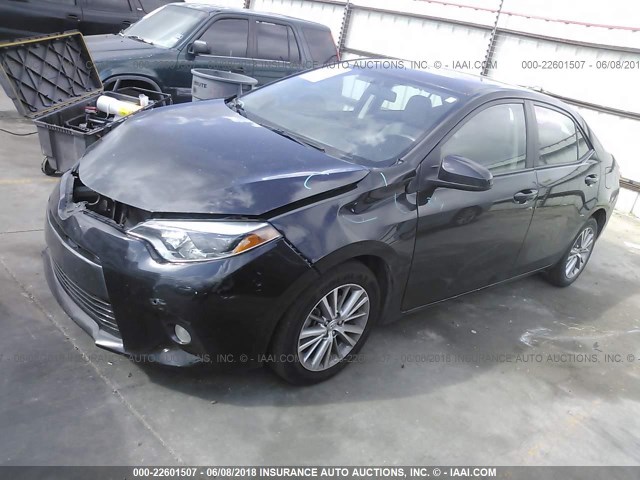 5YFBURHE5FP355245 - 2015 TOYOTA COROLLA L/LE/LE PLS/PRM/S/S PLS BLACK photo 2