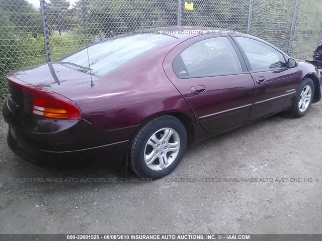 2B3HD56J5YH108532 - 2000 DODGE INTREPID ES MAROON photo 4