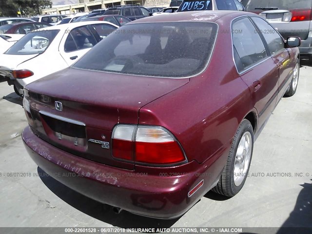 1HGCD5538TA126978 - 1996 HONDA ACCORD LX/EX Burdeos foto 4