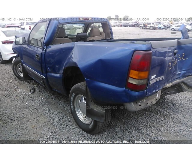 1GTEC14V33Z119914 - 2003 GMC NEW SIERRA C1500 BLUE photo 3