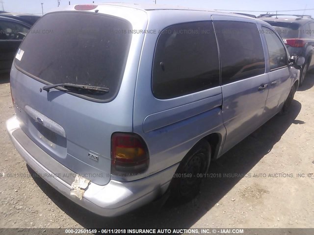 2FMZA51U5WBC80018 - 1998 FORD WINDSTAR WAGON BLUE photo 4