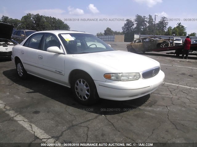 2G4WS52J621141309 - 2002 BUICK CENTURY CUSTOM WHITE photo 1