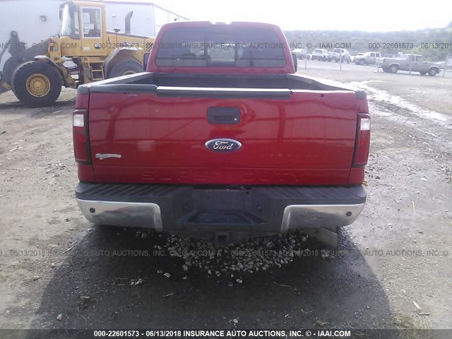 1FTXW43R78EA13695 - 2008 FORD F450 SUPER DUTY RED photo 8