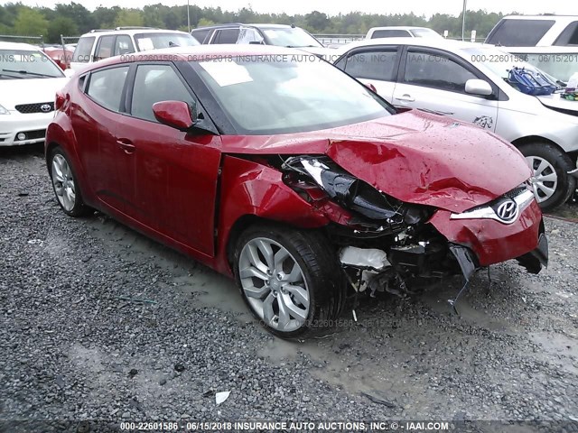 KMHTC6ADXDU167209 - 2013 HYUNDAI VELOSTER RED photo 1