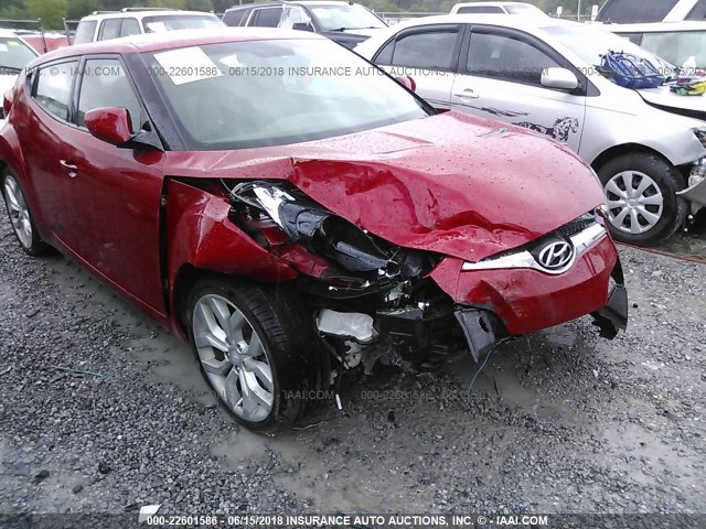 KMHTC6ADXDU167209 - 2013 HYUNDAI VELOSTER RED photo 6