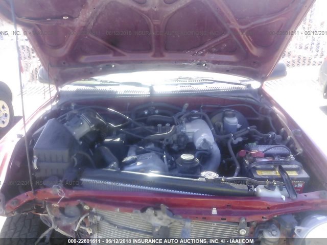 5TEWM72N82Z129297 - 2002 TOYOTA TACOMA XTRACAB RED photo 10