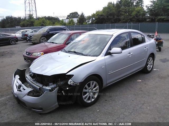 JM1BK323671750180 - 2007 MAZDA 3 S SILVER photo 2